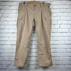 5.11 Tactical Stryke Flex Cargo Ripstop Men's Pant Size 44x32 Khaki Expandable